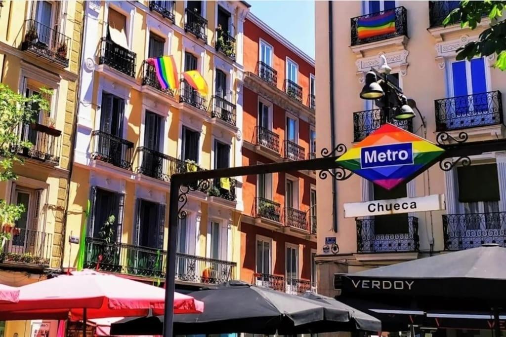 Downtown Apt 1Hab Para 4Pax En La Plaza De Chueca Madrid Bagian luar foto