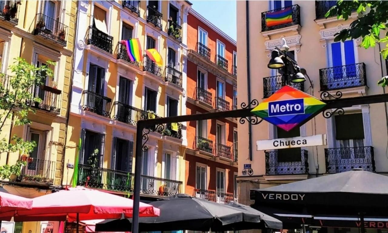 Downtown Apt 1Hab Para 4Pax En La Plaza De Chueca Madrid Bagian luar foto